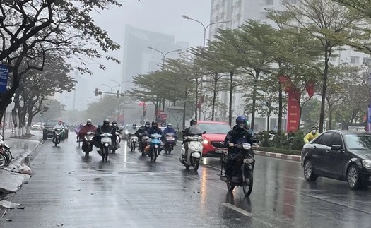 Ngày 15/4, Bắc Bộ chấm dứt hiện tượng mưa phùn, nồm ẩm