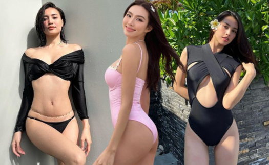 Hè chưa tới mà mỹ nhân Việt đã 'đại chiến bikini’: U35 như Ninh Dương Lan Ngọc vẫn bốc lửa, dàn Hoa - Á hậu khoe body nét căng