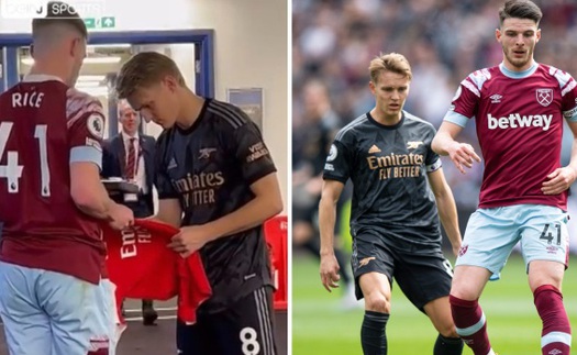 CĐV Arsenal đứng ngồi không yên với hình ảnh này của Odegaard sau trận hòa West Ham