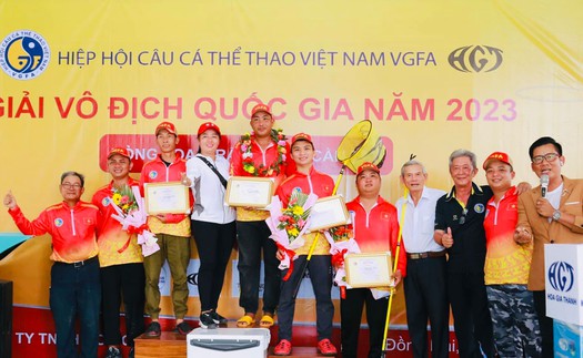 Cần thủ Phạm Anh Tuấn vô địch vòng 1 giải vô địch câu cá thể thao quốc gia 2023