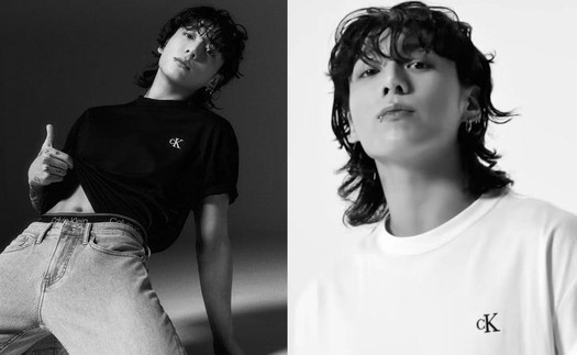 Jungkook BTS 'đốn tim' fan toàn cầu với áo thun biểu tượng của Calvin Klein