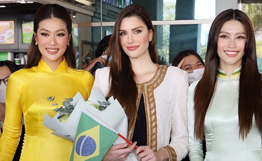 Đương kim Miss Grand International đến Việt Nam: Thiên Ân lép vế khi đọ sắc, Quỳnh Châu thì sao?