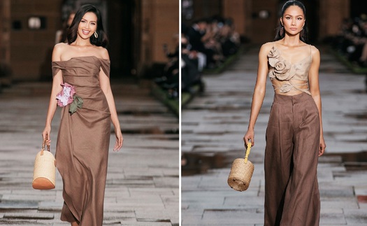 Catwalk cùng H'Hen Niê, Minh Tú ở nước ngoài, Ngọc Châu gây tranh cãi khi cười tươi