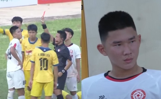 Đàn em Hoàng Đức tát cầu thủ U19 HAGL ở VCK U19 quốc gia nhận cái kết cực đắng