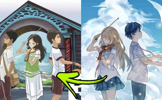 Phát hiện bộ sách đạo nhái poster của nhiều anime nổi tiếng