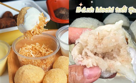 Sau trào lưu mochi chấm kem sữa, giới trẻ lại săn lùng loại bánh mochi đời đầu ở Việt Nam giá vừa rẻ lại đượm hương vị tuổi thơ