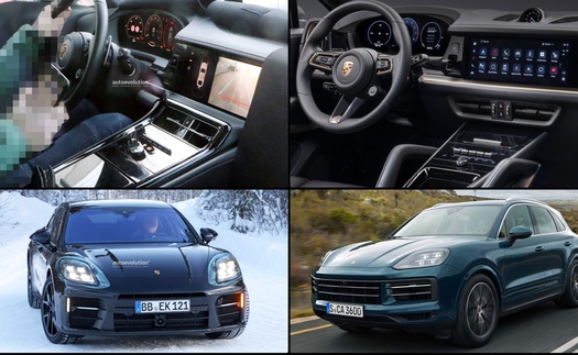 Nhìn nội thất Porsche Panamera mới thế này thì tới đây khó phân biệt được với Cayenne, Macan hay Taycan