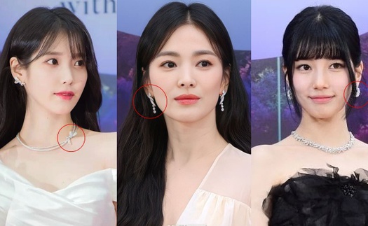 Song Hye Kyo, IU đeo trang sức tiền tỷ dự Baeksang 2023, ai đầu tư hơn?