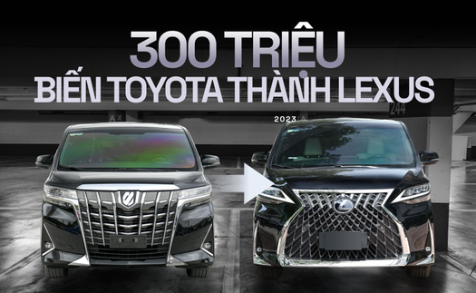 Chỉ mất 3 ngày, tốn 300 triệu, thợ Việt lột xác Toyota Alphard trông giống hệt Lexus LM giá hơn 7 tỷ, nhìn ngoài khó phân biệt nổi hàng độ