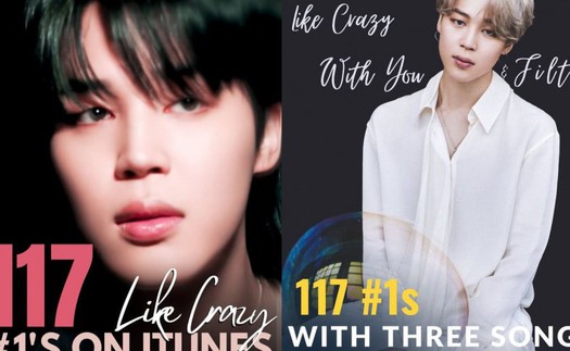 Jimin BTS làm nên lịch sử, là nghệ sĩ đầu tiên đạt #1 trên iTunes ở 117 quốc gia với 3 bài hát