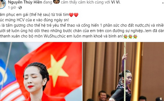 'Tiền bối' Thúy Hiền dành lời khen đầy cảm phục cho người em Dương Thúy Vi