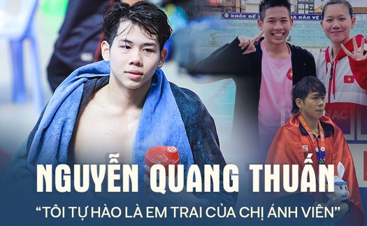 Kình ngư Nguyễn Quang Thuấn: Hãnh diện khi là em trai của Ánh Viên, thích vẽ và ước mơ mở tiệm trà sữa