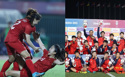 Tuyển nữ Việt Nam mưa tiền thưởng từ VFF và THACO sau khi lập kỳ tích lịch sử ở SEA Games