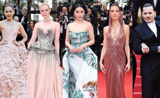 Thảm đỏ Cannes 2023: Phạm Băng Băng và bà hoàng showbiz Thái so kè 'Công chúa' Elle Fanning, Johnny Depp nhận phản ứng bất ngờ sau vụ ly hôn