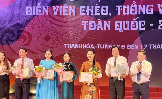 Vinh danh các tài năng nghệ thuật Chèo, Tuồng và Dân ca kịch toàn quốc