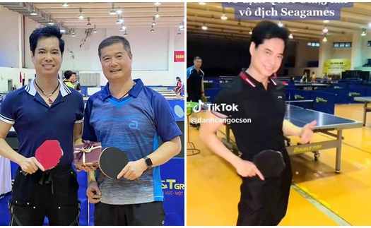 Danh ca Ngọc Sơn so tài bóng bàn 'đỉnh cao' với hai cựu vô địch SEA Games