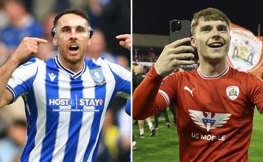 Lịch thi đấu bóng đá hôm nay 29/5: Barnsley vs Sheffield Wednesday