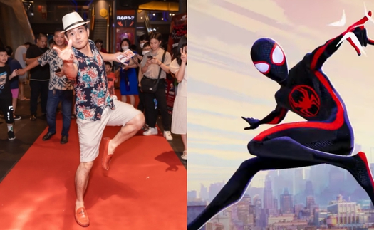 Xuân Bắc hào hứng trong buổi ra mắt 'Spider-Man: Across the Spider-Verse'