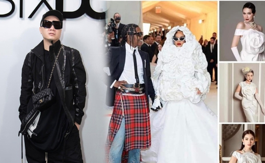 NTK Đỗ Mạnh Cường so sánh váy dự Met Gala của Rihanna với đồ mình thiết kế khiến netizen đồng loạt phản pháo 