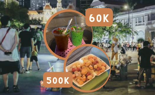 “Toát mồ hôi” khi nghe giá ăn uống tại phố đi bộ Nguyễn Huệ: cá viên chiên 500k, ly trà đắt ngang ngửa những thương hiệu lớn 