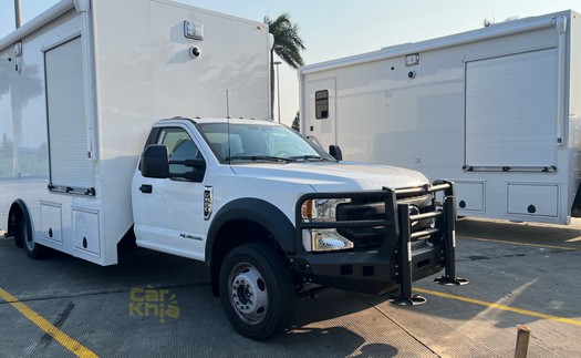 2 chiếc ‘siêu khủng long’ Ford F-550 lăn bánh tại Việt Nam: Riêng đầu xe dài gần bằng Morning, thùng sau làm thành nhà được