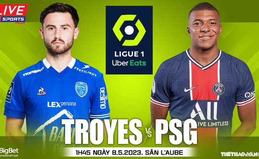 Soi kèo Troyes vs PSG (01h45, 8/5), nhận định bóng đá Ligue 1 vòng 34