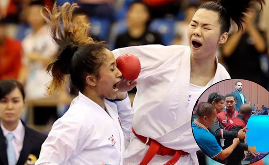 Video cận cảnh HLV Indonesia cay cú, lao lên sàn định 'tẩn' trọng tài SEA Games vì thua Việt Nam