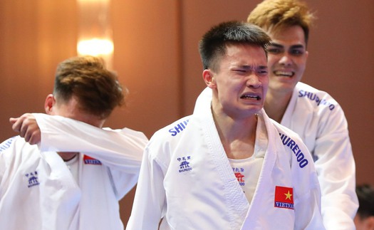 Karate Việt Nam ngược dòng giây cuối như phim hành động, giành vàng SEA Games với kịch bản điên rồ