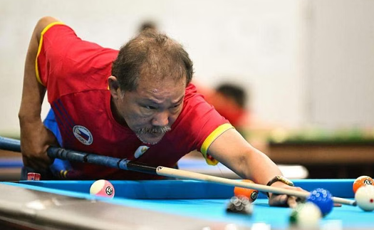 Cơ thủ huyền thoại Efren Reyes bị loại ngay trận ra quân ở SEA Games 32