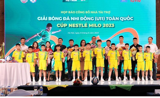 50 đội bóng tham dự giải bóng đá U11 toàn quốc