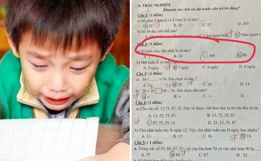 Bài toán lớp 1 gây tranh cãi nhất MXH hôm nay: "Số tròn chục lớn nhất là số nào?"