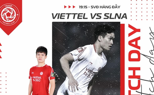 Lịch thi đấu bóng đá hôm nay 1/6: Viettel vs SLNA