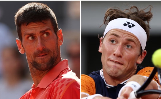 Link xem trực tiếp Djokovic vs Casper Ruud, chung kết đơn nam Roland Garros 2023