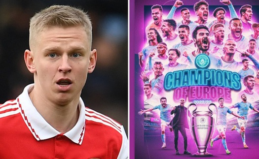 Zinchenko khiến fan Arsenal giận tím người vì chúc mừng đội bóng cũ Man City