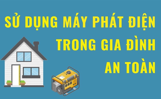 Sử dụng máy phát điện trong gia đình an toàn