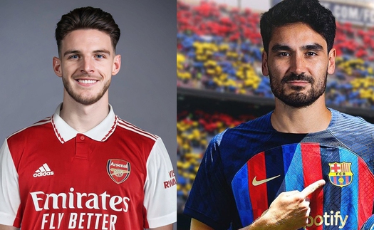 Tin chuyển nhượng 22/6: Arsenal chốt tiếp Rice sau Havertz, Gundogan gia nhập Barca