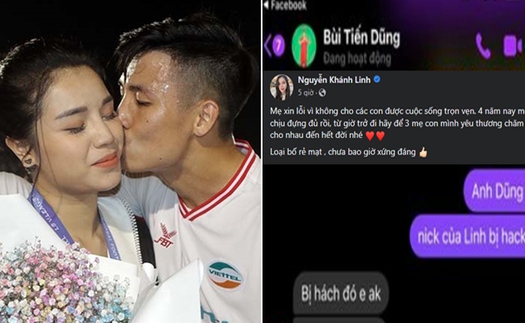 Có hay không chuyện nick Facebook vợ Bùi Tiến Dũng bị hack?