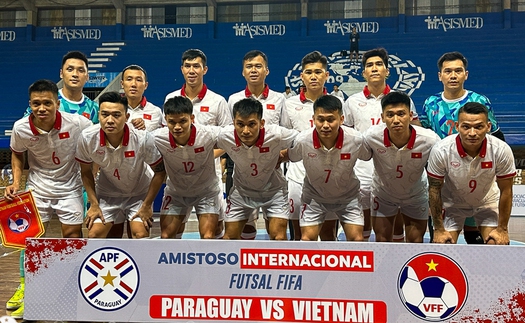 Futsal Việt Nam chưa thể đánh bại 'gã khổng lồ' Paraguay