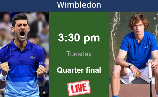 Link xem trực tiếp Djokovic vs Rublev, Wimbledon vòng  tứ kết