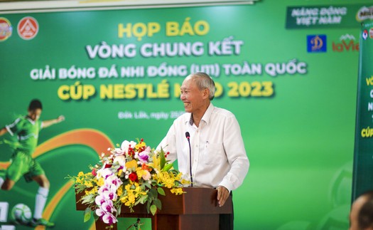 Họp báo VCK giải bóng đá nhi đồng toàn quốc 2023