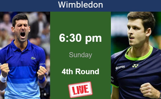 Link xem trực tiếp Djokovic vs Hubert Hurkacz, Wimbledon vòng 4