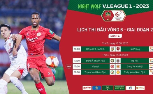 Lịch thi đấu V-League 2023 giai đoạn 2 hôm nay