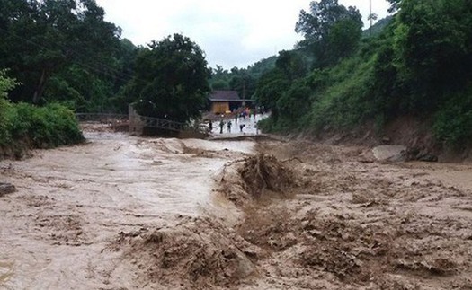 Các khu vực có mưa đề phòng lũ quét, sạt lở đất