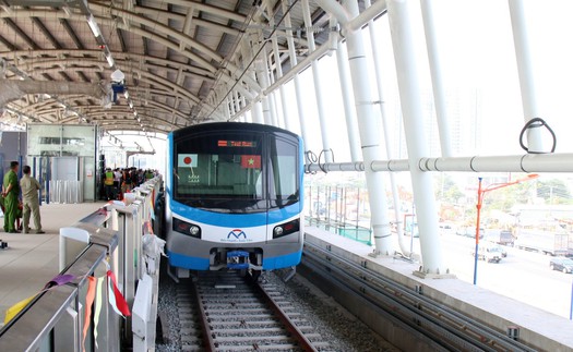 TP Hồ Chí Minh: Chạy thử toàn tuyến metro số 1 dài 19,7km vào ngày 29/8