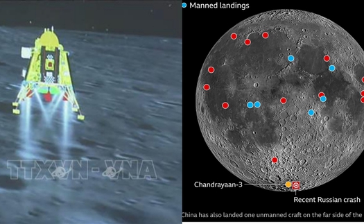 Chandrayaan-3: Xe thám hiểm Pragyaan của Ấn Độ đi dạo trên Mặt Trăng