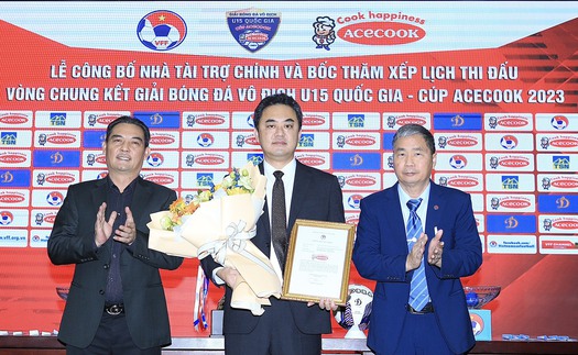 Acecook tài trợ chính cho VCK giải bóng đá vô địch U15 QG 2023