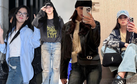 Style đơn giản vẫn sang của Jisoo (BLACKPINK): Diện quần jeans áo thun vẫn đẹp hút mắt