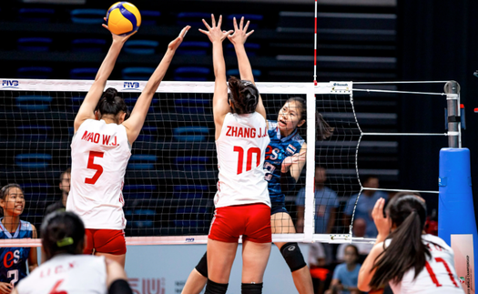 Bóng chuyền nữ Thái Lan tạo 'địa chấn' trước Trung Quốc ở giải bóng chuyền thế giới