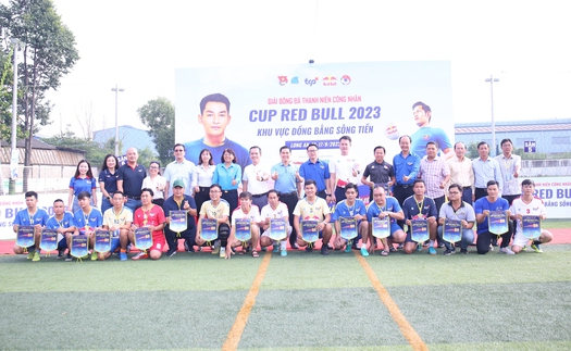 Khai mạc Giải bóng đá Thanh niên công nhân Cup Red Bull 2023 khu vực Đồng bằng Sông Tiền