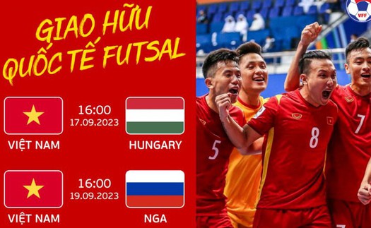 Kết quả futsal Việt Nam 3-3 Nga: Kịch tính những giây cuối 